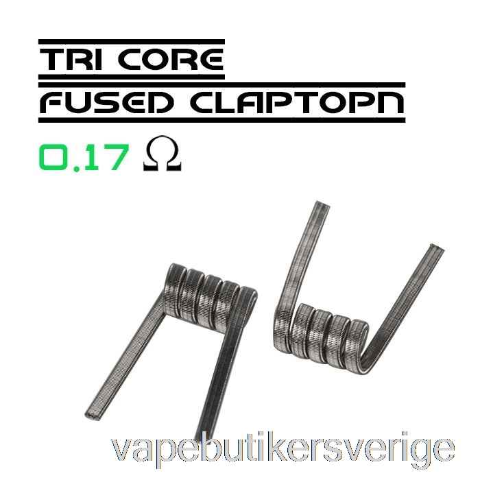 Vape Sverige Wotofo Comp Wire - Förbyggda Spolar 0,17ohm Tri-core Fused Clapton - Paket Med 10